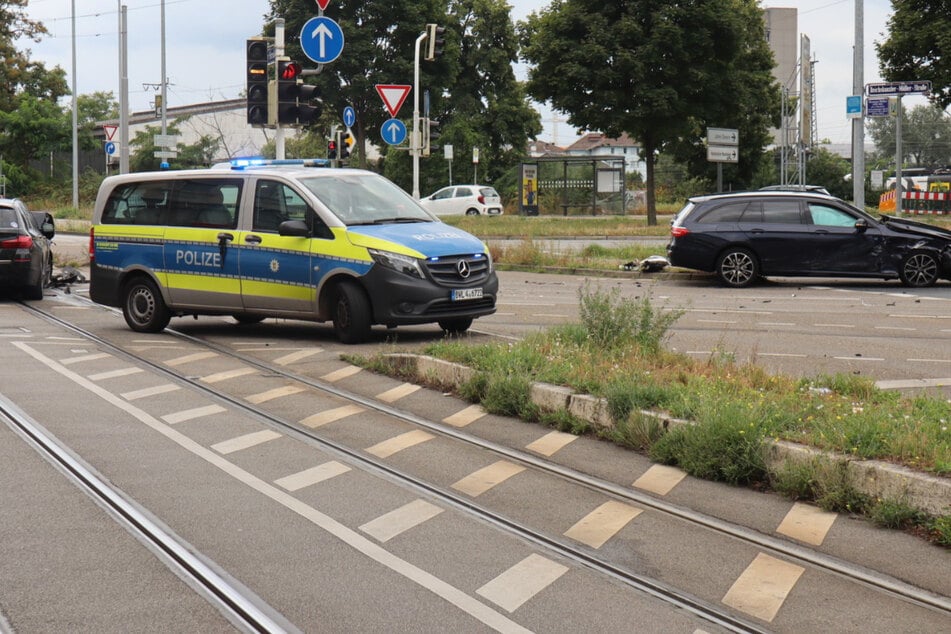Die Unfallstelle wurde weiträumig abgesichert.