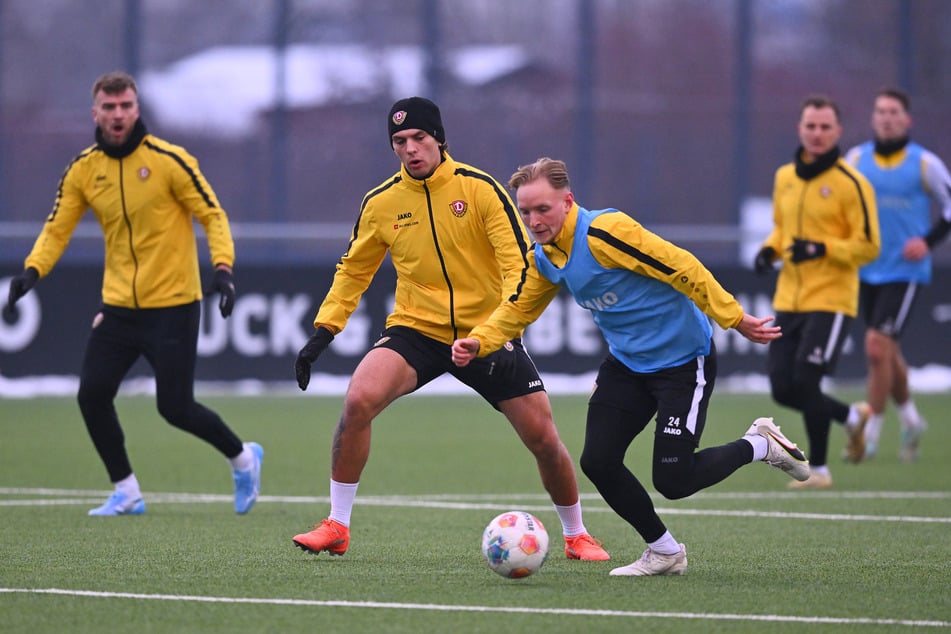 Vollgas im Training: Tony Menzel ist mit Power dabei.