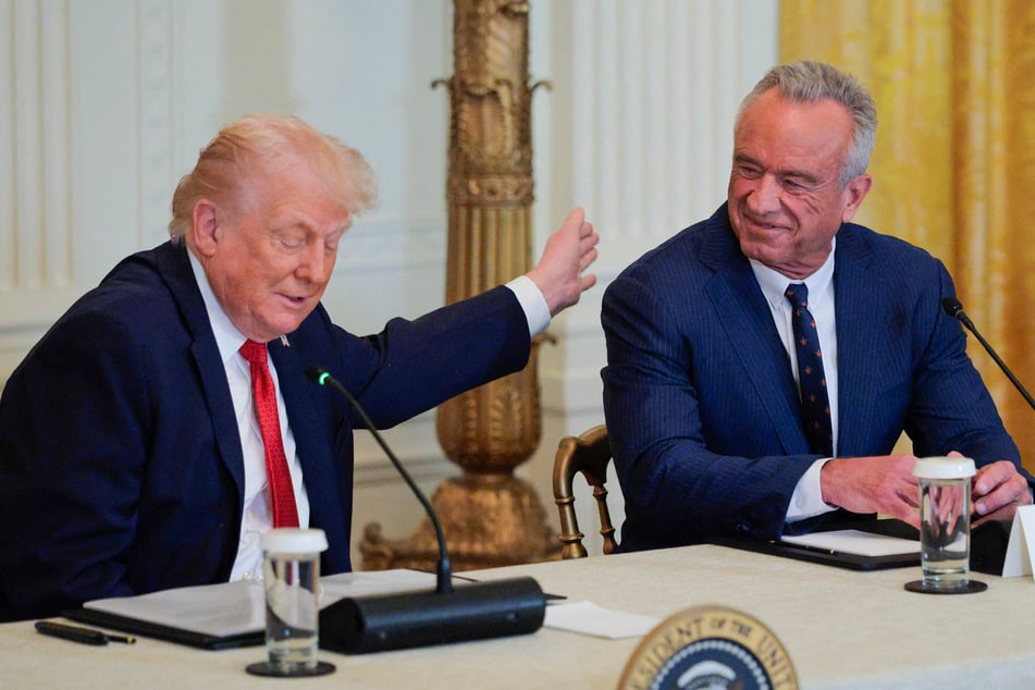 Trump has reportedly been urging Secretary Robert F. Kennedy Jr. (r) to push his unfounded claims that vaccines cause autism even harder.