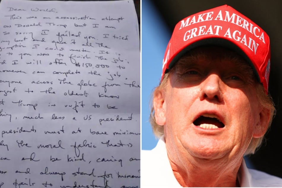 DOJ reveals Trump golf course assassin's letter: "Dear World, I failed you"