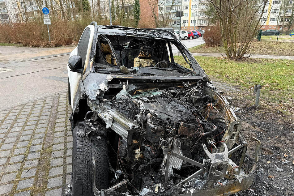 Am Montag stand in Rostock ein Mercedes in Flammen. Diese schlugen auch auf einen Seat über.