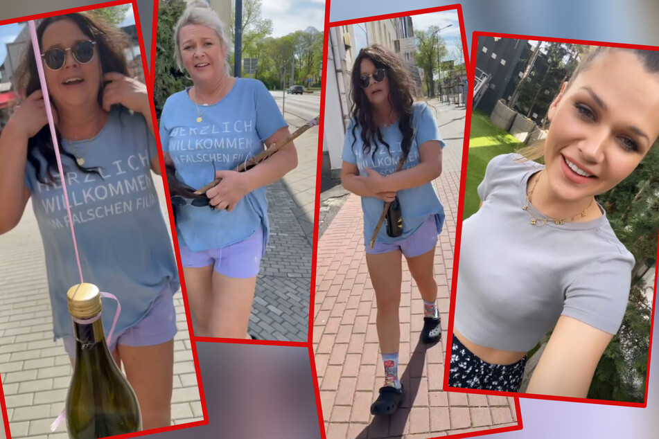 Was für ein Muttertag! Sara (30) und Goscha (48) waren am Sonntag mit guter Laune in Taucha unterwegs.