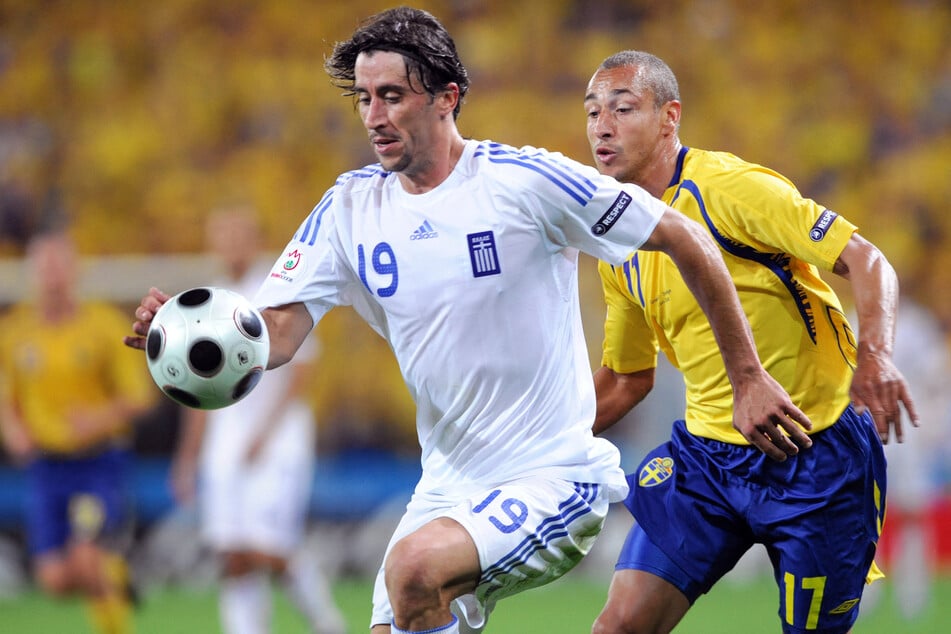 Der griechische Ex-Nationalspieler Paraskevas Antzas (l.) starb mit nur 49 Jahren an ALS.
