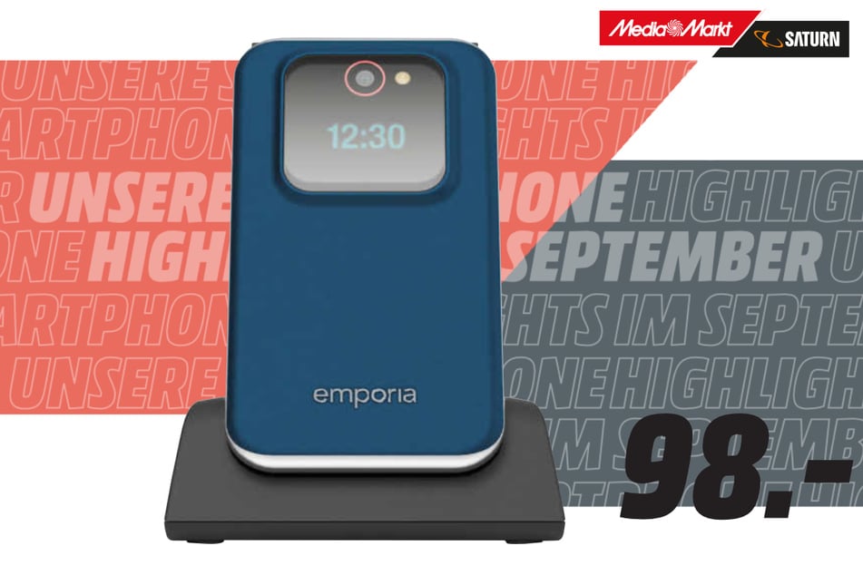 Emporia-Seniorenhandy Joy 4G für 98 Euro.