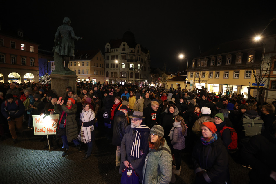 An der Veranstaltung auf dem Wielandplatz nahmen zwischenzeitlich circa 3000 Menschen teil.
