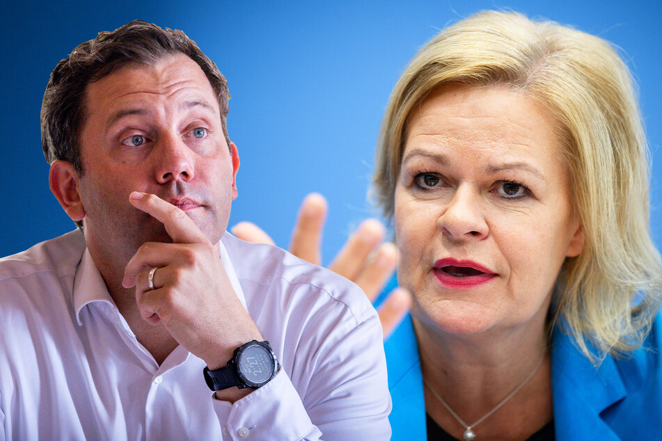 Die Sozialdemokraten Lars Klingbeil (45) und Nancy Faeser (53) drohen Unterstützern der Hamas in Deutschland.