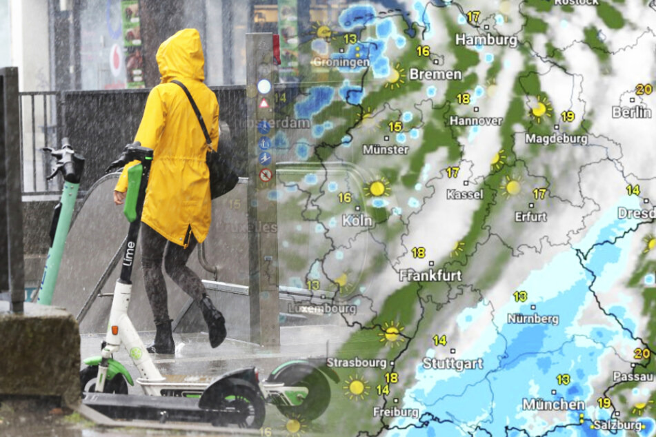 Das Wetter in Deutschland bleibt bewölkt und regnerisch.