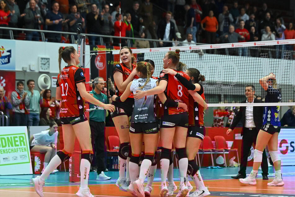 Haben die Volleyballerinnen des Dresdner SC eine Chance gegen Erfurt?