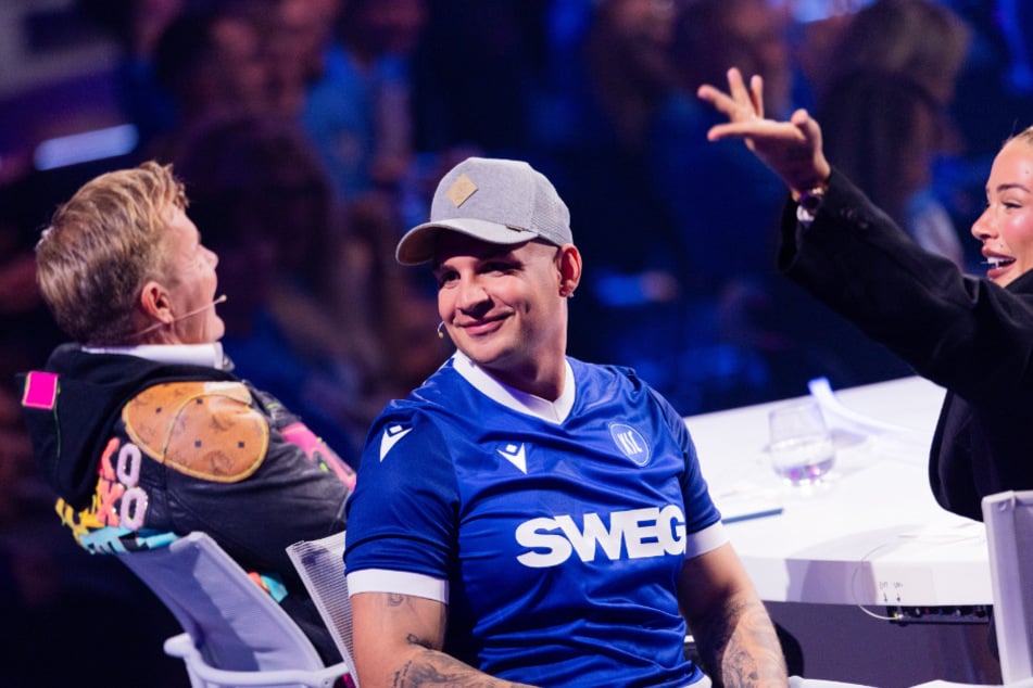 Anfang November trat "Pie" noch im KSC-Trikot im Finale von "Deutschland sucht den Superstar" auf.