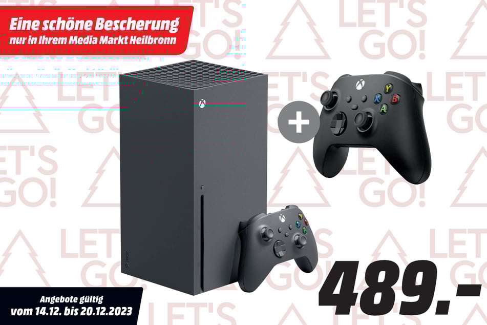 Microsoft Xbox Series X für 489 Euro.