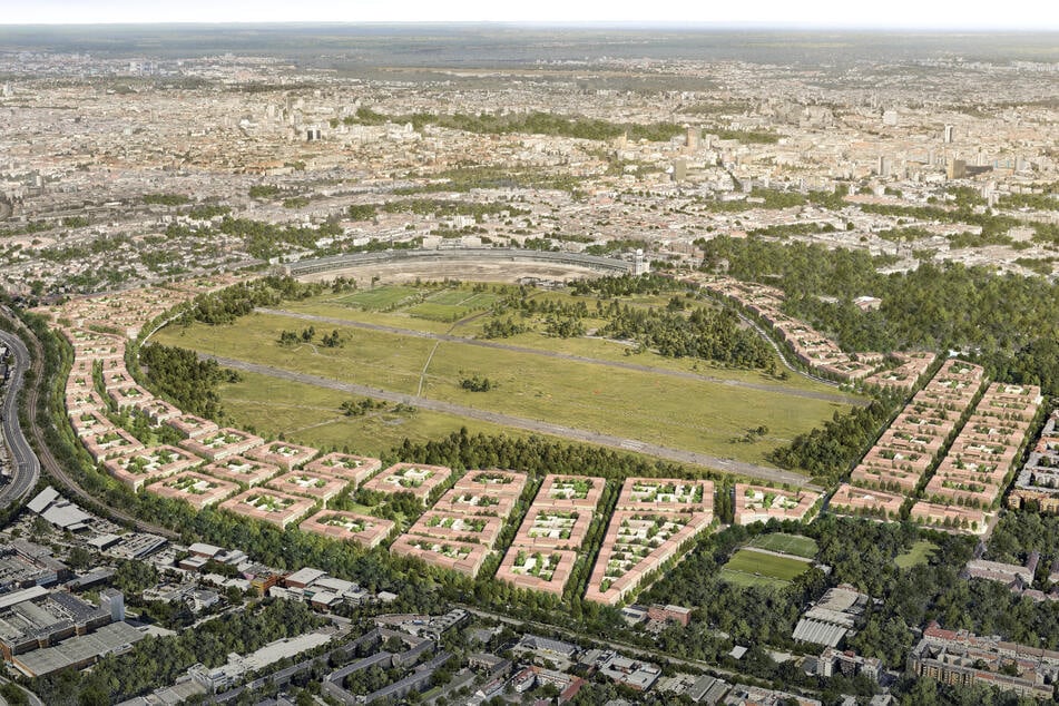 Die Initiative "Zuhause am Tempelhofer Feld" hat sich viel vorgenommen: Fast der komplette Rand soll bebaut werden.