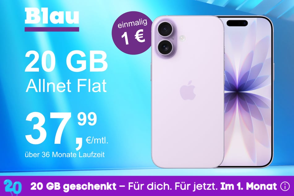 Das neue iPhone 17 im o2 Mobile M für einmalig 1 Euro.