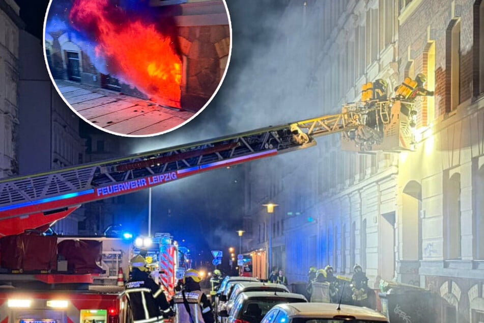 Leipzig: Großeinsatz in der Südvorstadt: Sechs Verletzte nach Kellerbrand, Haus unbewohnbar