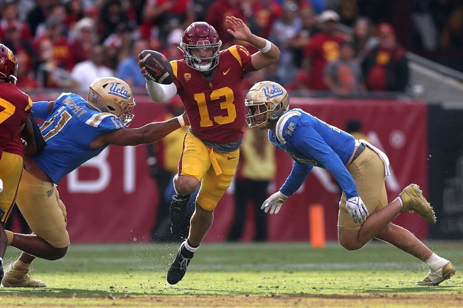 USC quarterback Caleb Williams is a highly coveted prospect for the upcoming NFL Draft.