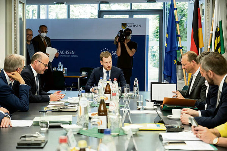 Schon Anfang des Monats tagten die Mitglieder des sächsischen Kabinetts in Brüssel.