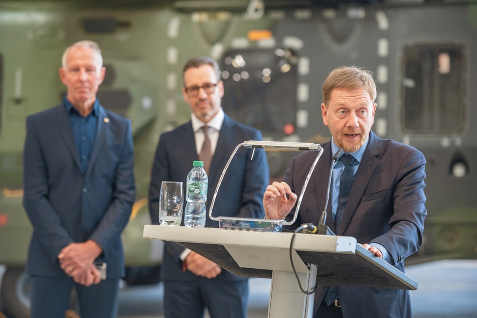 Sachsens MP Michael Kretschmer (51, CDU) sprach in seiner Rede von einem "besonderen Tag".