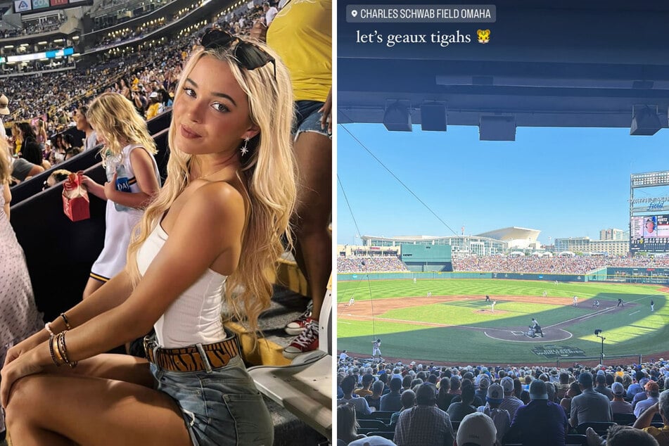 LSU baseball is competing in the 2023 College World Series and in the center of it all is Olivia Dunne, who had fans flocking to her section of the stadium for autographs.