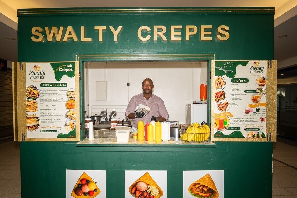Im August 2025 hatte Olivier Ndahunga seinen Imbiss Swalty Crêpes im Otto-Dix-Ring-Center eröffnet. (Archivbild)