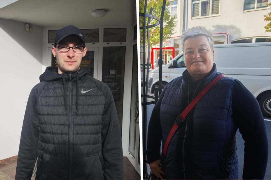 Tom Bernhard (26, l.) ist eine der ganz wenigen Gegenstimmen von Schubert. Yvette Jäger (53) hat die Wahl zwar verpasst, ist von Schuberts Arbeit aber überzeugt.