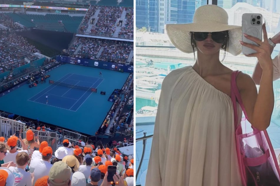 In Miami schaute sich Tanja Makaric eine Partie der Miami Open an, um auf andere Gedanken zu kommen.