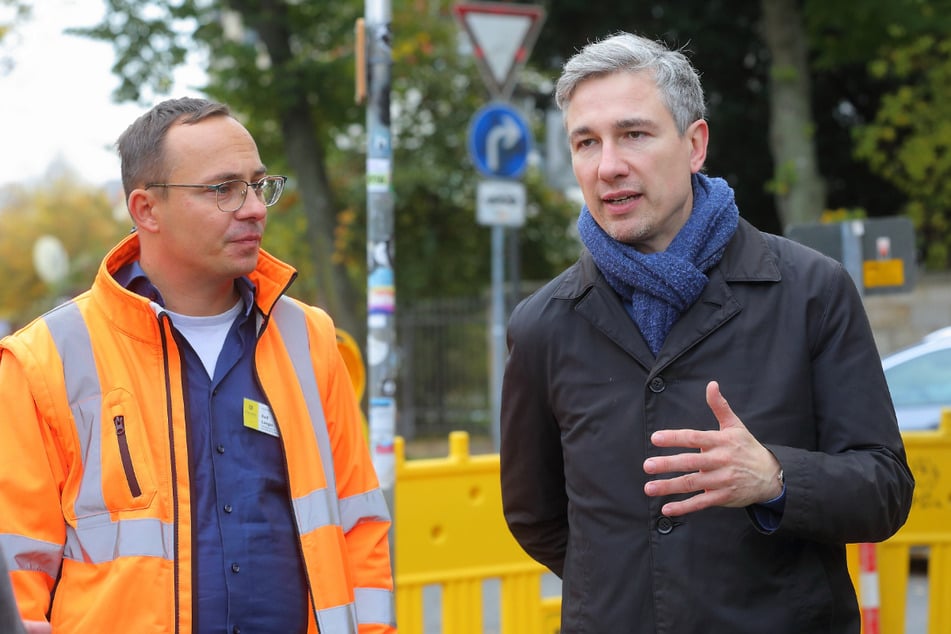 Ralf Langer (l.) und Stephan Kühn sind vom Bauergebnis überzeugt.