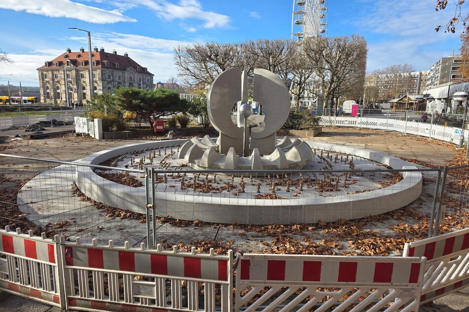 Erneute Verzögerung: Die restlichen Arbeiten am östlichen Kracht-Brunnen können nicht wie geplant erledigt werden.