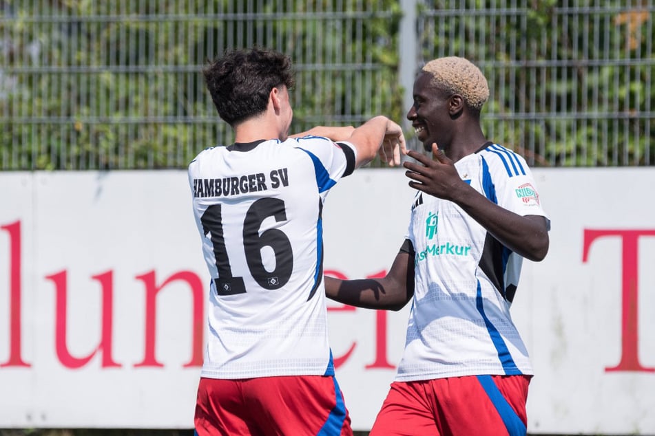 Endlich Grund zum Jubeln: Die U23 des HSV hat am Sonntag den ersten Dreier der Saison eingefahren.