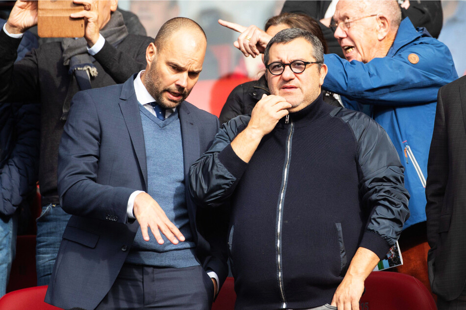 Mino Raiola (54, 2.v.r.) leidet offenbar an einer Lungenkrankheit.