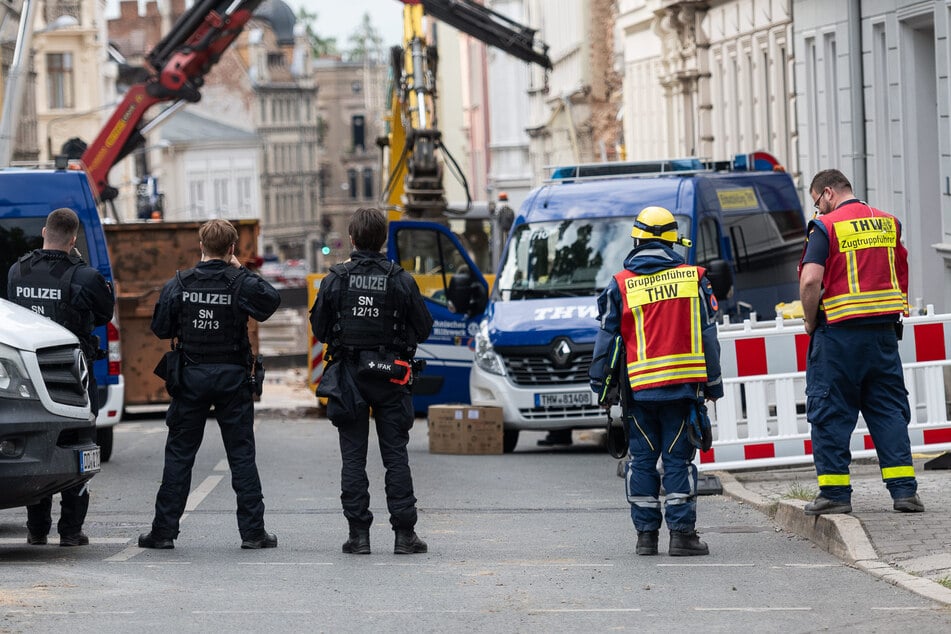 Hauseinsturz in Görlitz: Weiter keinerlei Lebenszeichen