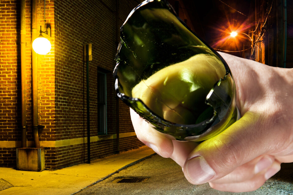 Das Opfer wurde mit einer abgebrochenen Flasche schwer verletzt (Symbolbild).
