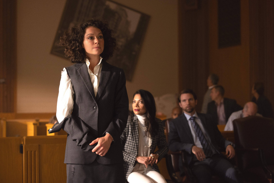 Tatiana Maslany as She-Hulk/Jennifer "Jen" Walters in Marvel's She-Hulk: Attorney at Law.