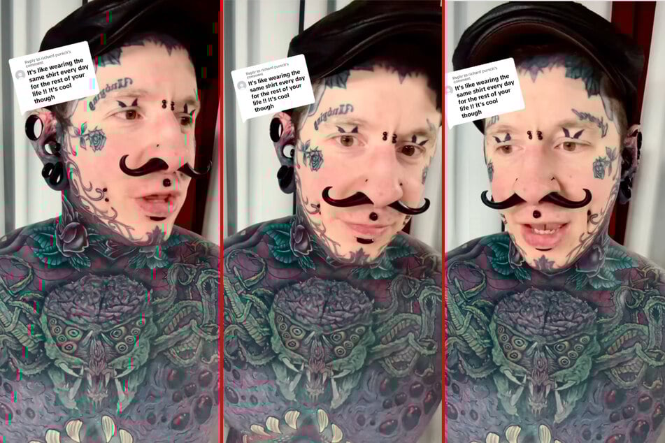 Ink addict Remy hits back at fan who said tattoos are "like wearing the same shirt every day"