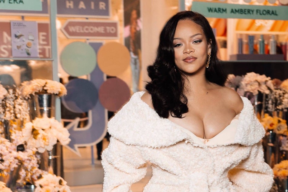 Rihanna bids farewell to London Fashion Week with chic yet cozy look