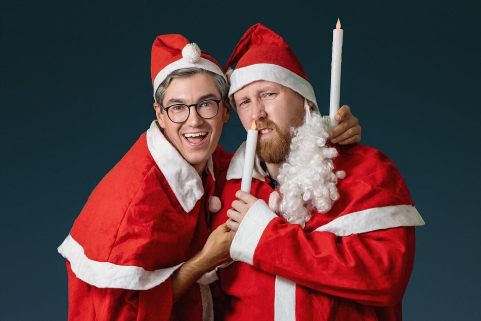 Julius Fischer und Christian Meyer zelebrieren Weihnachten in der Schauburg.
