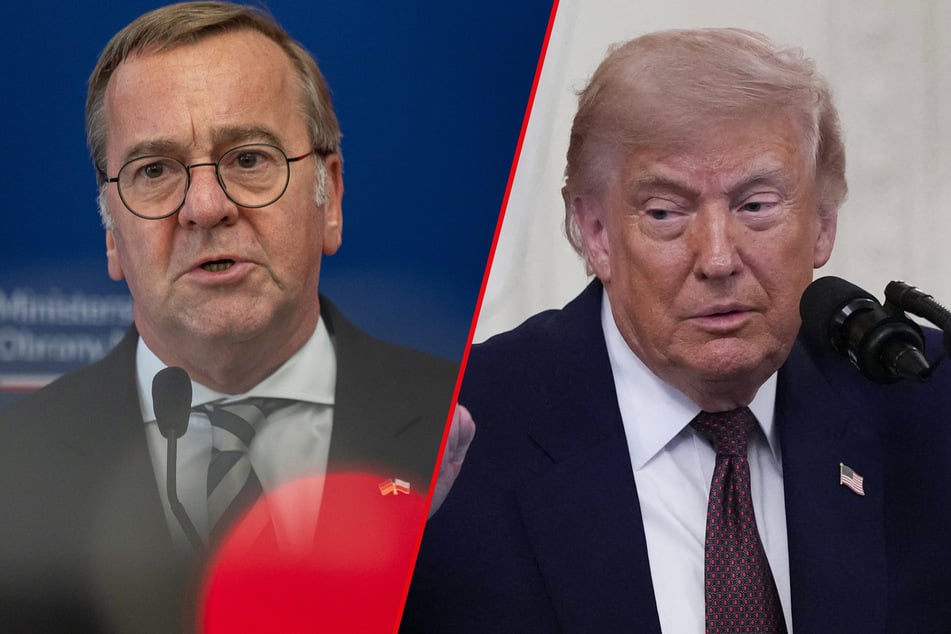 German Defense Minister Boris Pistorius (l.) argued that it was ultimately Trump's fault that Iran has closed the Strait of Hormuz again.