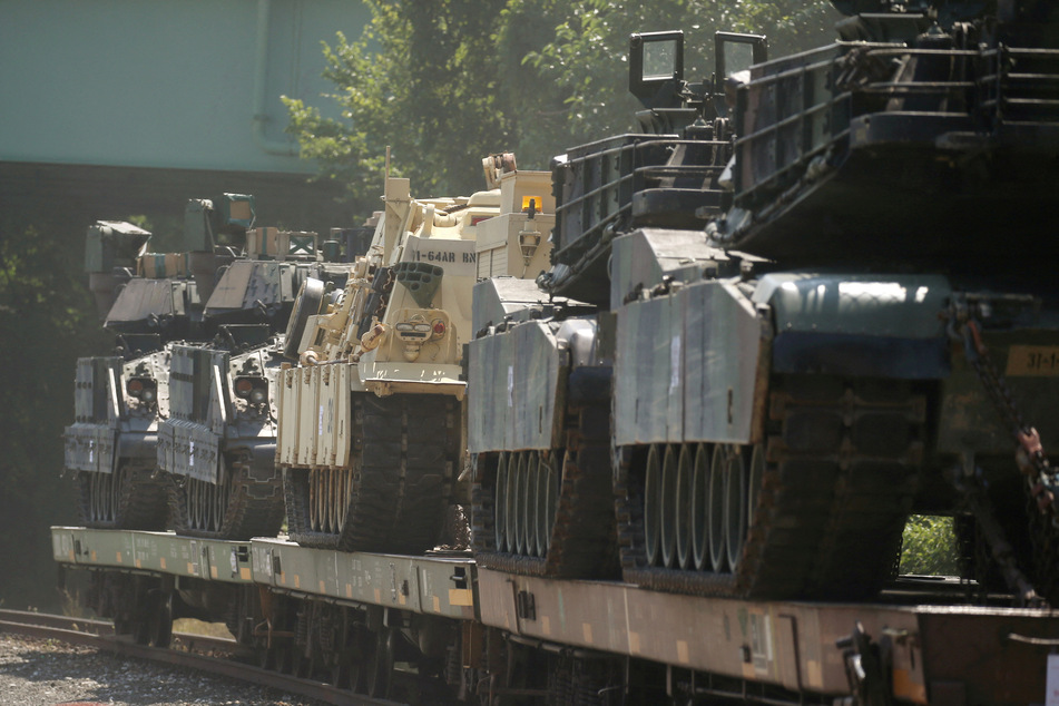 President Biden said delivering the tanks to Ukraine may take time.