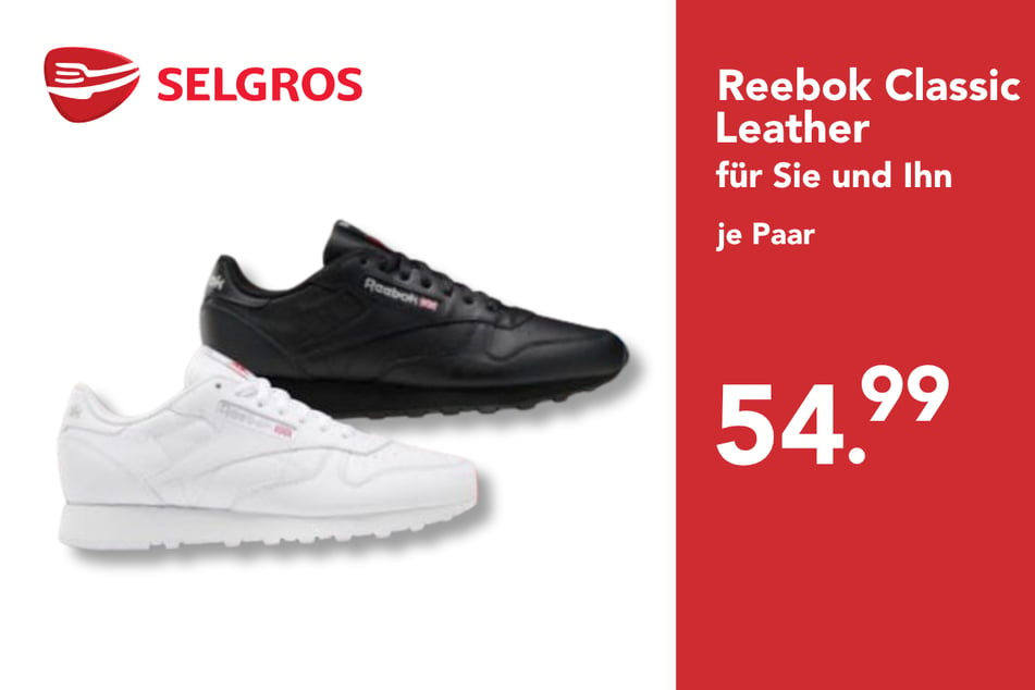 Reebok Classic Leather Sneaker für 54,99 statt 69,99 Euro.