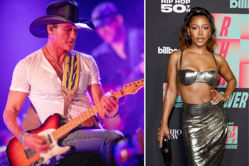 Tim McGraw (l.) is releasing Standing Room Only on Friday, along with Victoria Monét's (r.) long-awaited sequel to Jaguar II.