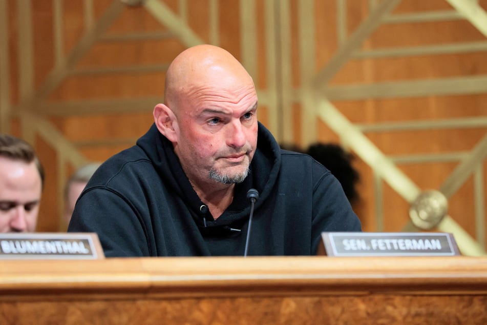 Senator John Fetterman speaks during a hearing with the Senate Committee on Homeland Security and Governmental Affairs in Washington DC on May 20, 2025.