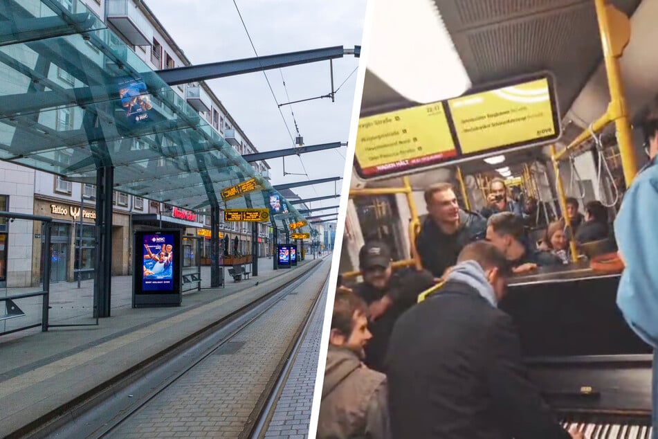 Dresden: Klavier in Dresdner Straßenbahn sorgt für Aufsehen