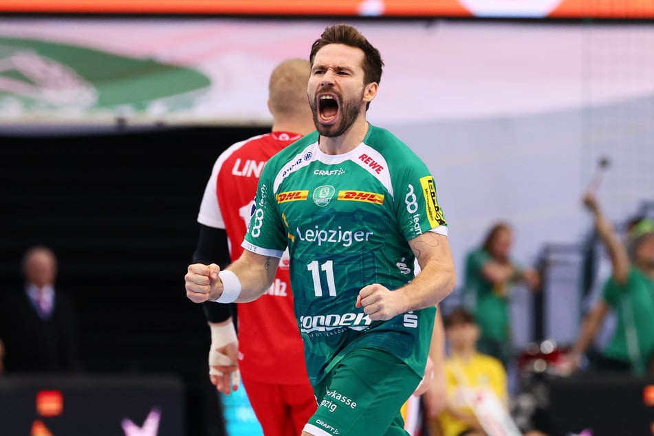 Mit aktuell 997 Treffern fehlen DHfK-Kapitän Lukas Binder (33) noch drei Tore zum 1000. Treffer in der 1. Handball-Bundesliga. (Archivfoto)