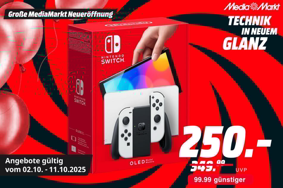 Nintendo Switch (OLED-Modell) für 50 statt 349,99 Euro.