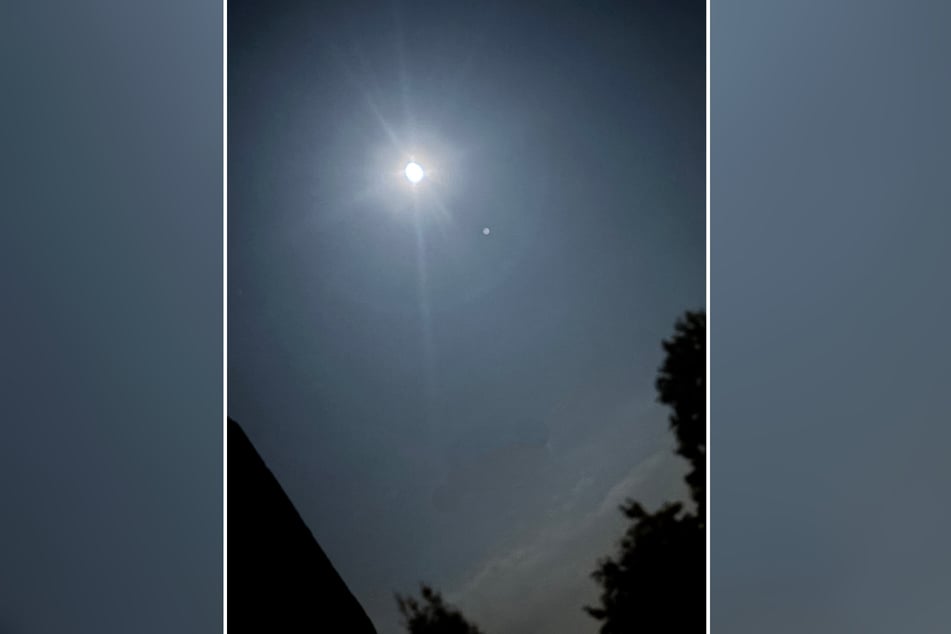 In der Nacht zu Dienstag war der Saturn gut neben dem Mond am Nachthimmel über Chemnitz zu erkennen.