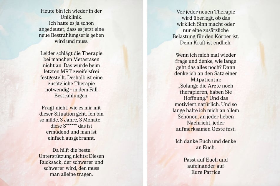 Mit emotionalen Worten wandte sich Patrice Aminati bei Instagram an ihre Fans.