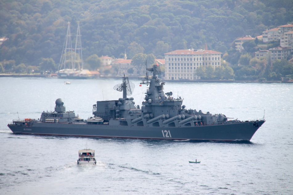 Das russische Schiff "Moskva" sank Mitte April - offenbar nach Beschuss durch ukrainische Raketen