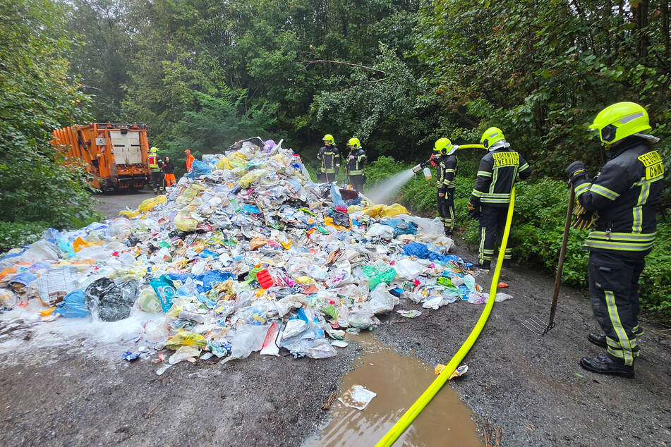 Die Feuerwehr konnte das Feuer schnell löschen.