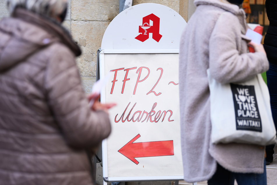 Die FFP2-Masken, die durch die Regierung beschafft wurden, gab es nur in Apotheken.