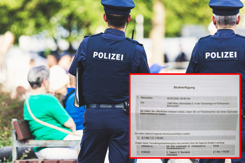 Typ furzt laut und soll 500 Euro Strafe zahlen!