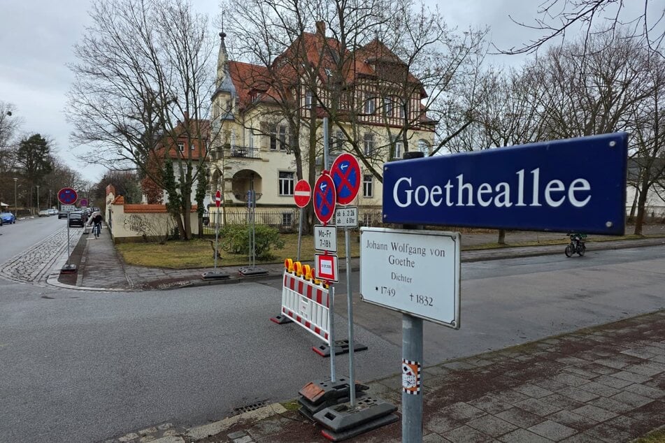 Ein Teil der Goetheallee war betroffen.