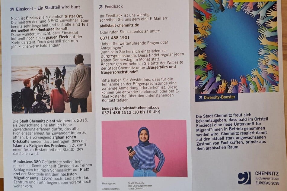 Achtung Fake! Der Flyer stammt nicht von der Stadt Chemnitz.